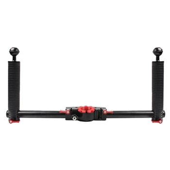 

PULUZ Dual Handheld Grip Aluminum Alloy Stabilizer for DJI RONIN-S / MOZA / Zhi Yun / FeiyuTech Gimbal Phone Gimbal Accessories