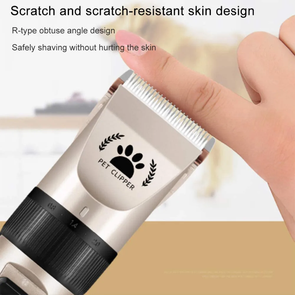 Pet Dogs Hair Clipper Cutter Grooming Cat Hair Trimmer Remover Electrical Pets Hair Cut Machine Shaver Razor Electric Scissor (6)