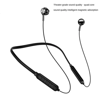 

Wireless Dual Handle Running Bluetooth Headset Lanyard Ear 4.2 Neck Neck Headphone Smart Magnetic Sucker Headset Wholesale