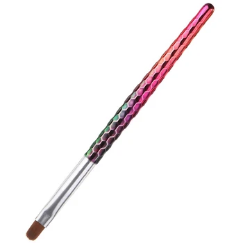 

Monja Mermaid Handle Nail Art Acrylic Liquid Powder Engraving Uv Gel Extension Generator French Flower Painting Brush Big Round