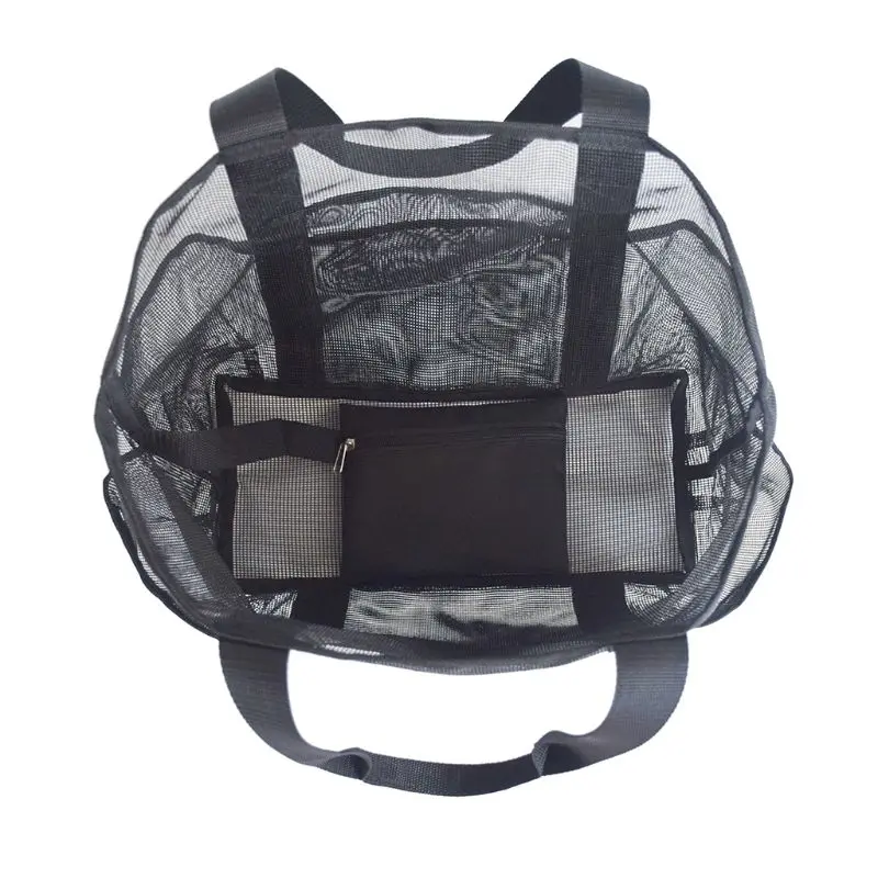 Большая прозрачная Легкая сетчатая хозяйственная сумка, сумка для хранения для семейного рынка, продуктовых продуктов и пикников X7XC