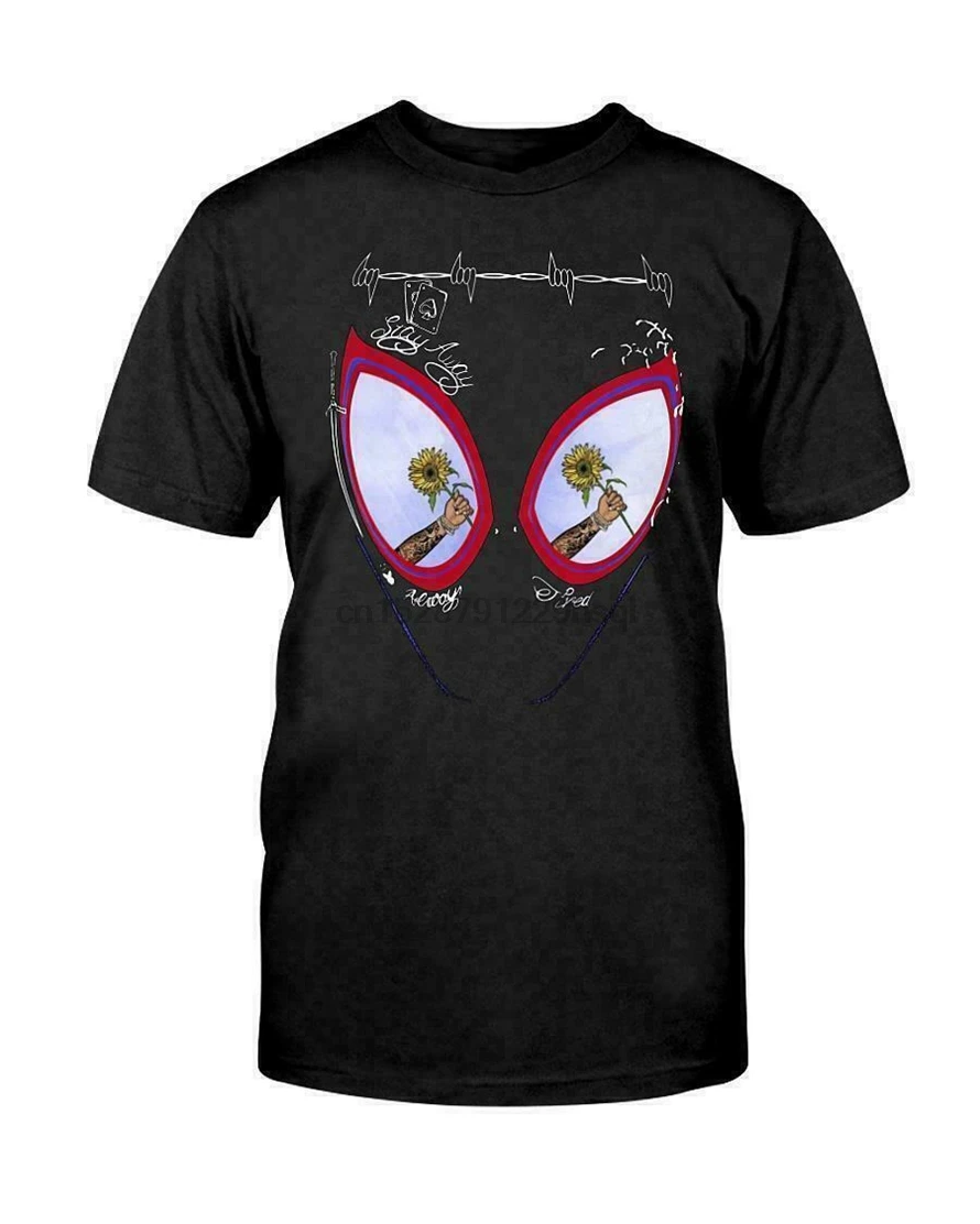 Post Malone Face Painting Stay Away Always Tired Black T-Shirt Cotton Men S-3Xl Vintage Tee Shirt |