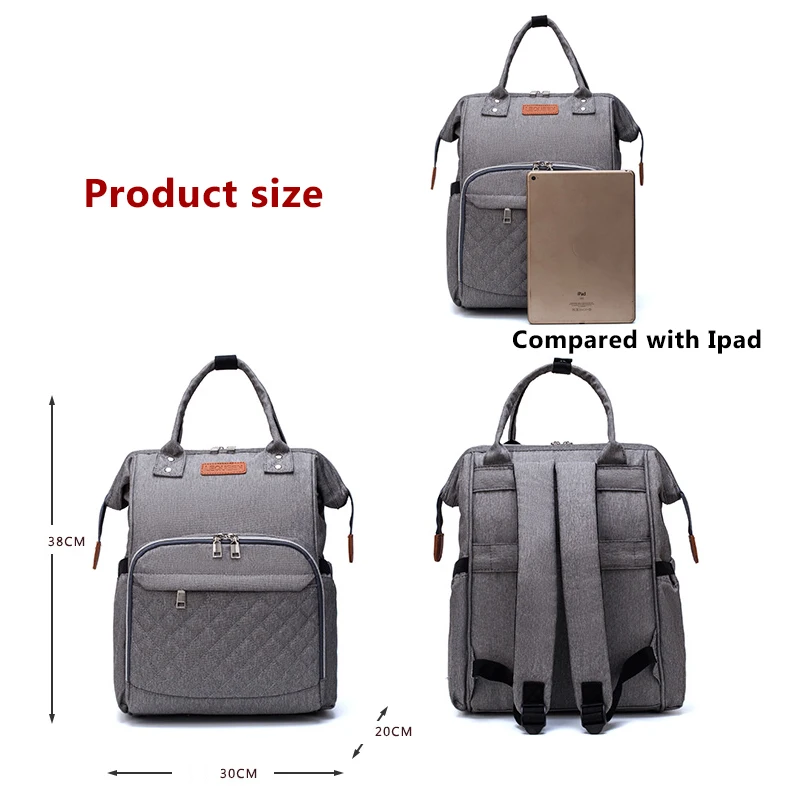 lequeen Mummy bag Diaper Bag Travel Backpack Large Capacity Maternity Bag Baby Bag Multifunctional Nursing Bag Baby Care handbag