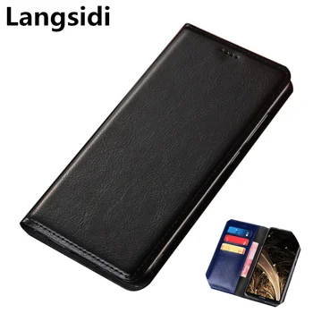 

Flip Wallet Multi Card Holder Genuine Leather Cover For Asus ZenFone Max Pro M2 ZB631KL/Zenfone Max M2 ZB633KL Mobile Phone Bag