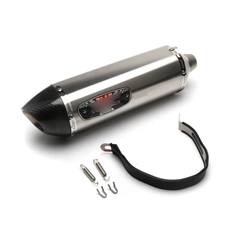 

Universal 38-51 mm Motorcycle Exhaust Pipe Stainless Steel Escape No DB Killer Street Bike Exhaust Tips Dirt Bike ATV 420 mm