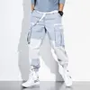 Men New Spring Hip Hop Pants Club Singer Stage Costume Trousers Ribbons Streetwear Joggers Sweatpants Hombre ► Photo 1/6