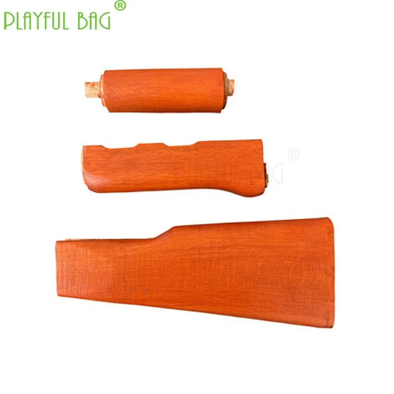 Игрушка DIY Renxiang AK твердая деревянная ручка держатель Поддержка Honghua груша натуральный зернистый поверхность покрашена- вода пулевой пистолет части KD69 - Цвет: a   set