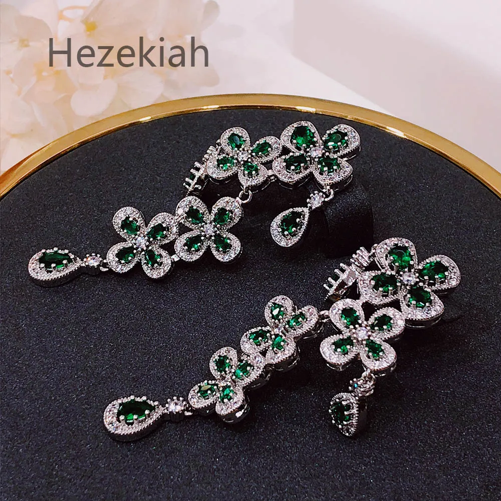 Hezekiah S925 Серебряные женские благородные серьги с кисточками, персонализированные модные серьги, блестящие вечерние серьги для танцев