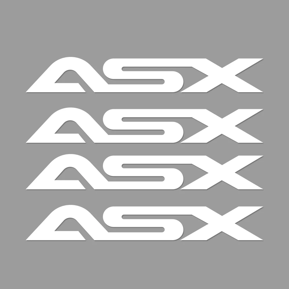 4 шт. автомобиля винил стеклоочиститель декор наклейки для Mitsubishi Lancer 10 3 9 EX Outlander 3 ASX L200 Ralliart конкурс аксессуары - Название цвета: For ASX
