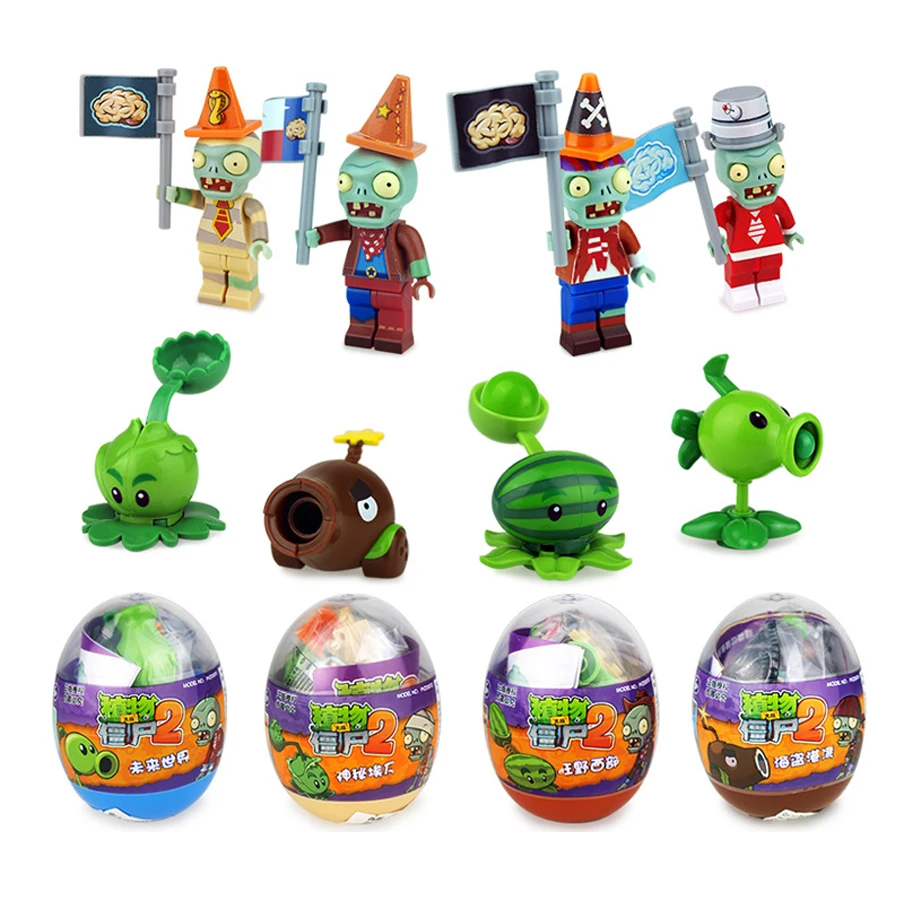 Новинка модель растений против Зомби Legoing детские развивающие игрушки игра PVZ Pea