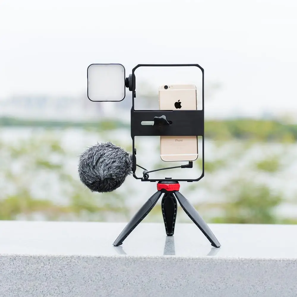 PC02 смартфон видео Rig Grip Filmmaking Case телефон стабилизатор ручка штатив крепление для