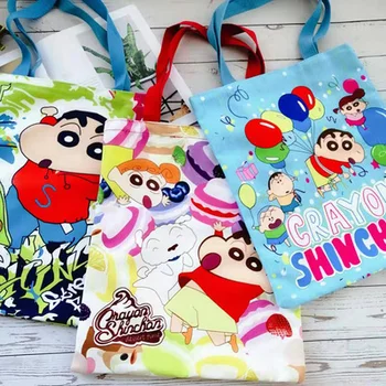

IVYYE Bear Crayon Shin-chan Melody Fashion Anime Canvas Shoulder Bags Casual Shopping Bag Tote Handbag Travel Lady Girls New