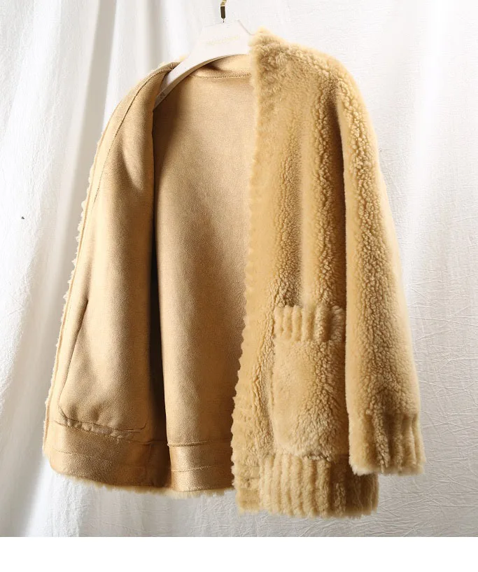 Женская тканевая куртка OFTBUY, со шерсти, свободная и плотная зимняя парка, теплая верхняя одежда