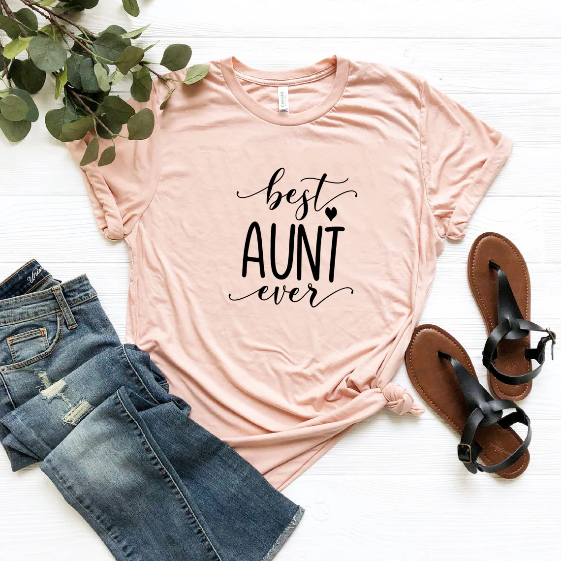 

Best Aunt Ever T-Shirt Aunt Tshirt Aunt Gift Woman Tshirts Streetwear Women Top Short Sleeve Summer T-shirt Casual Tops Female