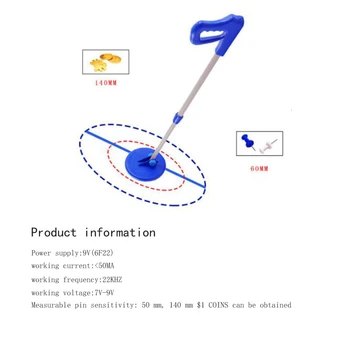 

Underground Metal Detector MD1005 Treasure Hunter Searching 3m Gold Digger Finder Industrial Metal Detectors Children Gift Toy