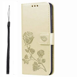 Premium Flip Leather Wallet Case - High-Quality Protective Phone Cover for Xiaomi Mi Play (038 Gold)