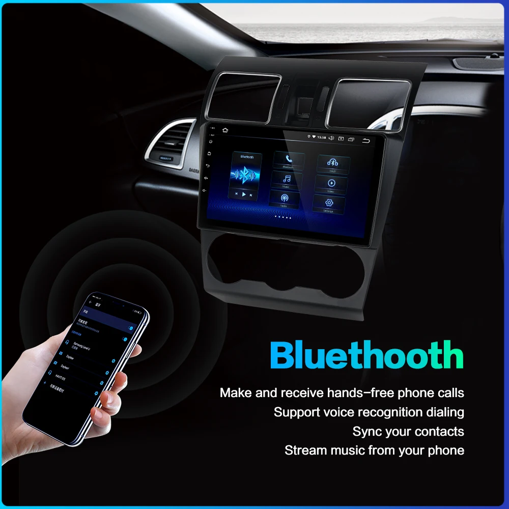 Excellent For Subaru Forester WRX XV 2016 2017 2018 Car 1 din autoradio con il GPS Android 9.0 Stereo con 9" Schermo Stereo AVI SWC Radio 0