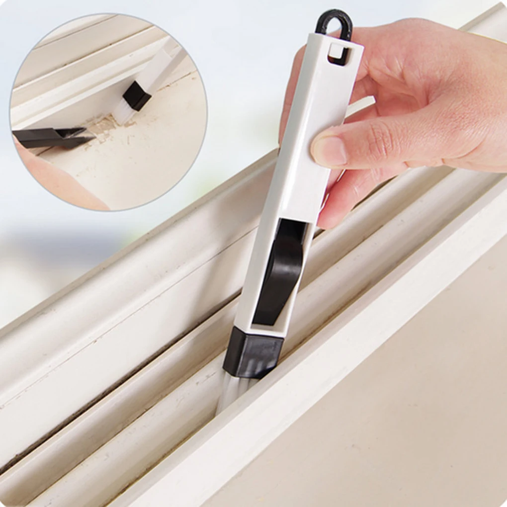 2 in 1 Multipurpose Window Groove Cleaning Brush Household Keyboard Home Kitchen Folding Brush Cleaning Tool