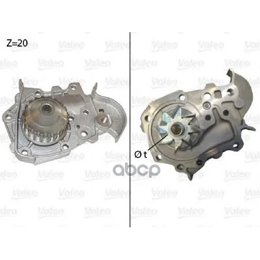 Насос Водяной Renault Logan/Clio/Kangoo/Megane 1.4/1.6 8v/1.6 16v 08.08- Valeo 506573 Valeo арт. 506573