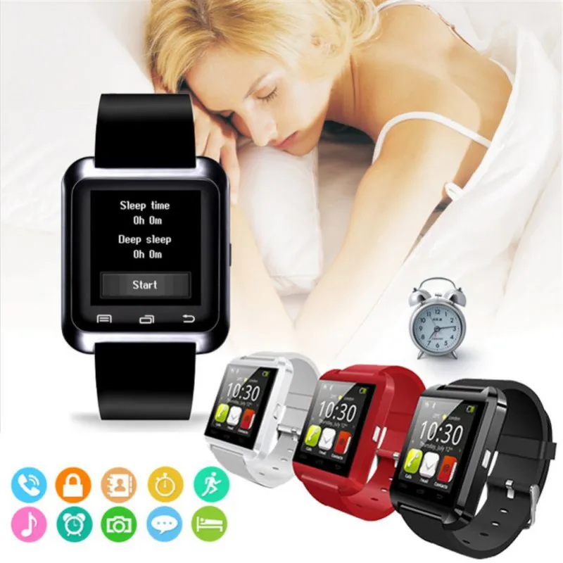 2020 New Stylish U8 Bluetooth Smart Watch For iPhone IOS Android Watches Wear Clock Wearable Device Smartwatch PK Easy to Wear