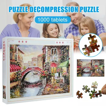 

1000pcs Adult Puzzles Toy Kids Learning Intellective Games Stress Relief THJ99