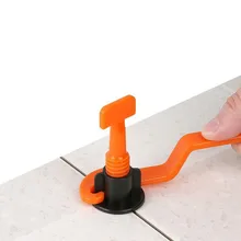 50 шт./лот, выпрямитель для напольной плитки, Т-образный глазурованный кирпич, круговой Ровнитель, инструмент для дома и дома с гаечным ключом