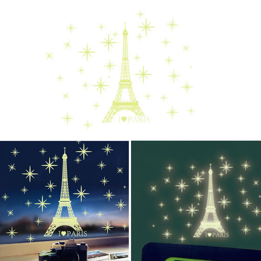 

1pc Wall Sticker Luminous Removable Glow in the Dark Wall Decal for Kids Rooms TV Background Living Room