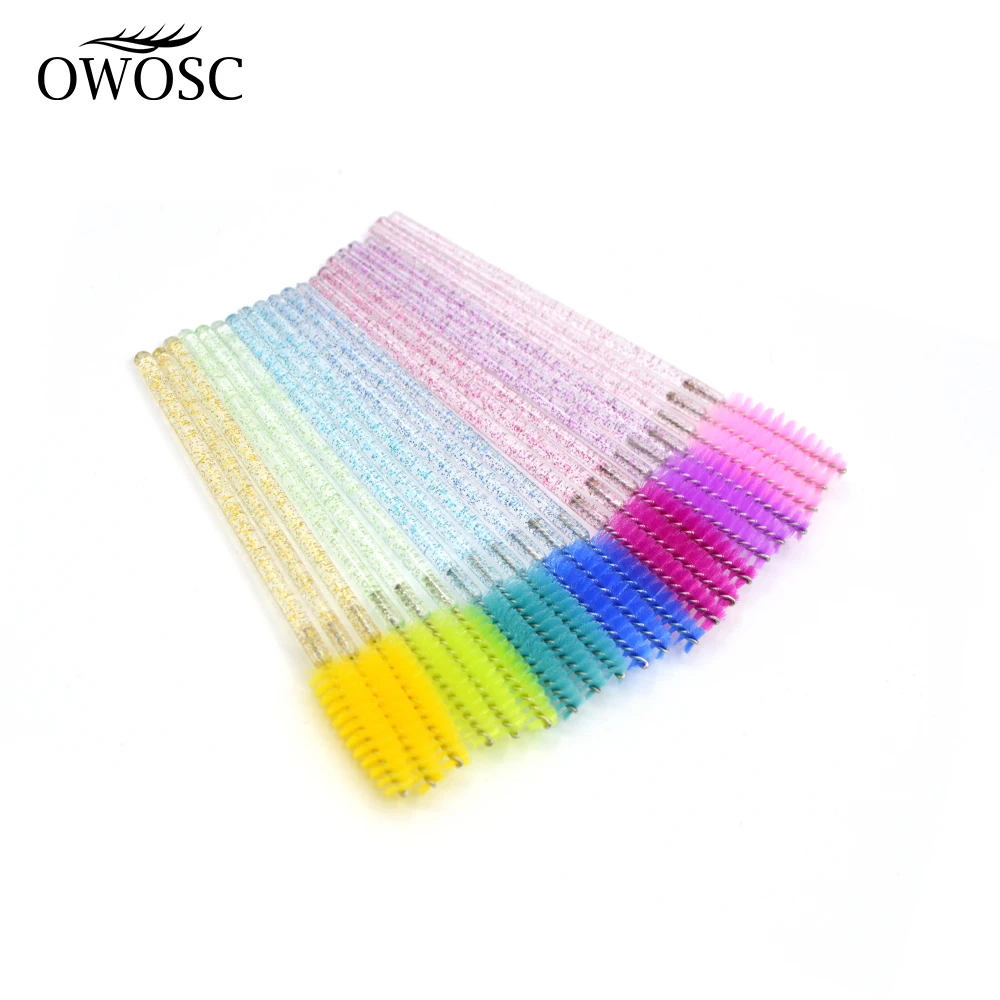 Disposable Mascara Wands Mini Lashes Brushes Mascara Applicator Micro Spoolie Brushes 50 Pcs/Set for Eye Lash makeup brush set makeup brush eyelashes brush eyelash brush makeup tool set makeup tool