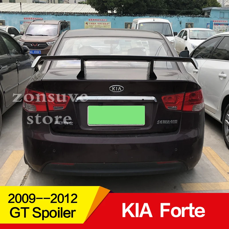

Use for kia forte spoiler 2008 09 10 11 12 year ABS plastic material rear wing decoration EX style GT Sport Accessories