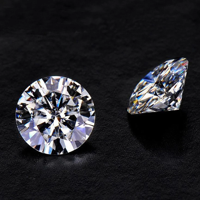 Günstige BOEYCJR D Farbe 0,5 0,6 0,8 1 1,2 1,5 2 2,5 3  3,5 4 4,5 5ct Runde Brillant Moissanite Diamant Lose Perlen Schmuck Zubehör