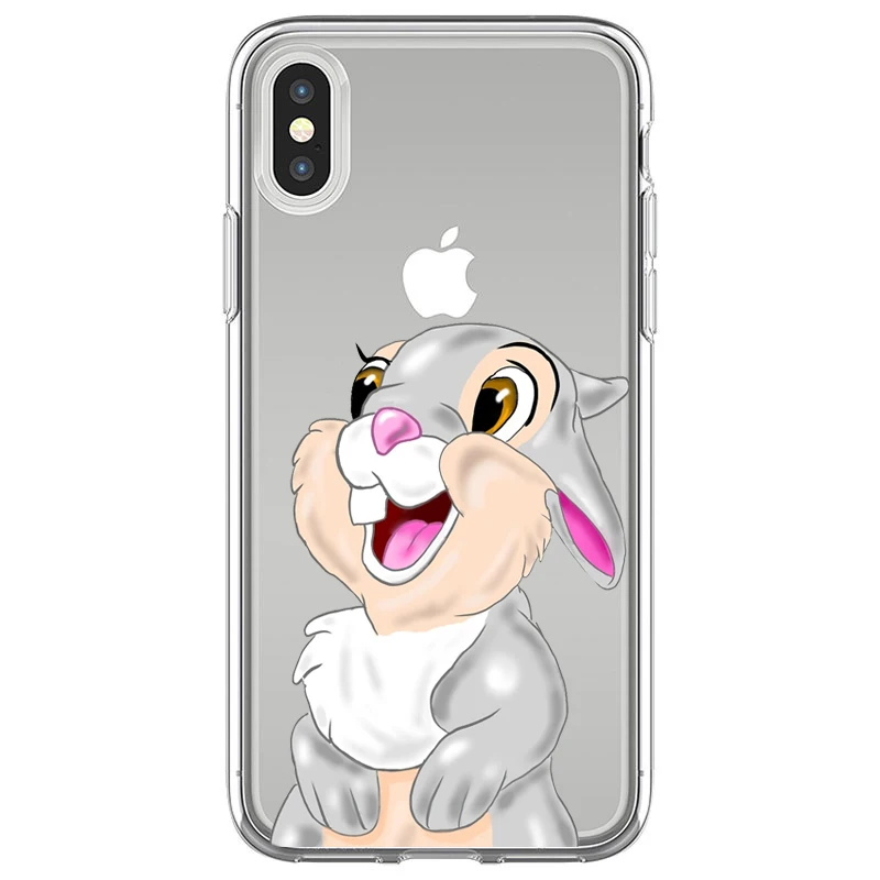Прекрасный Бэмби медведь Thumper с узором мягкий силиконовый Fundas чехол для телефона