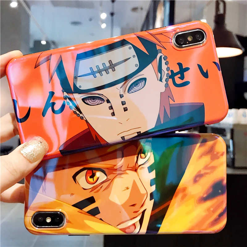 Чехол для iphone 11 X Xs Max Xr 8 7 6 мягкий силиконовый чехол из ТПУ с японским аниме Наруто