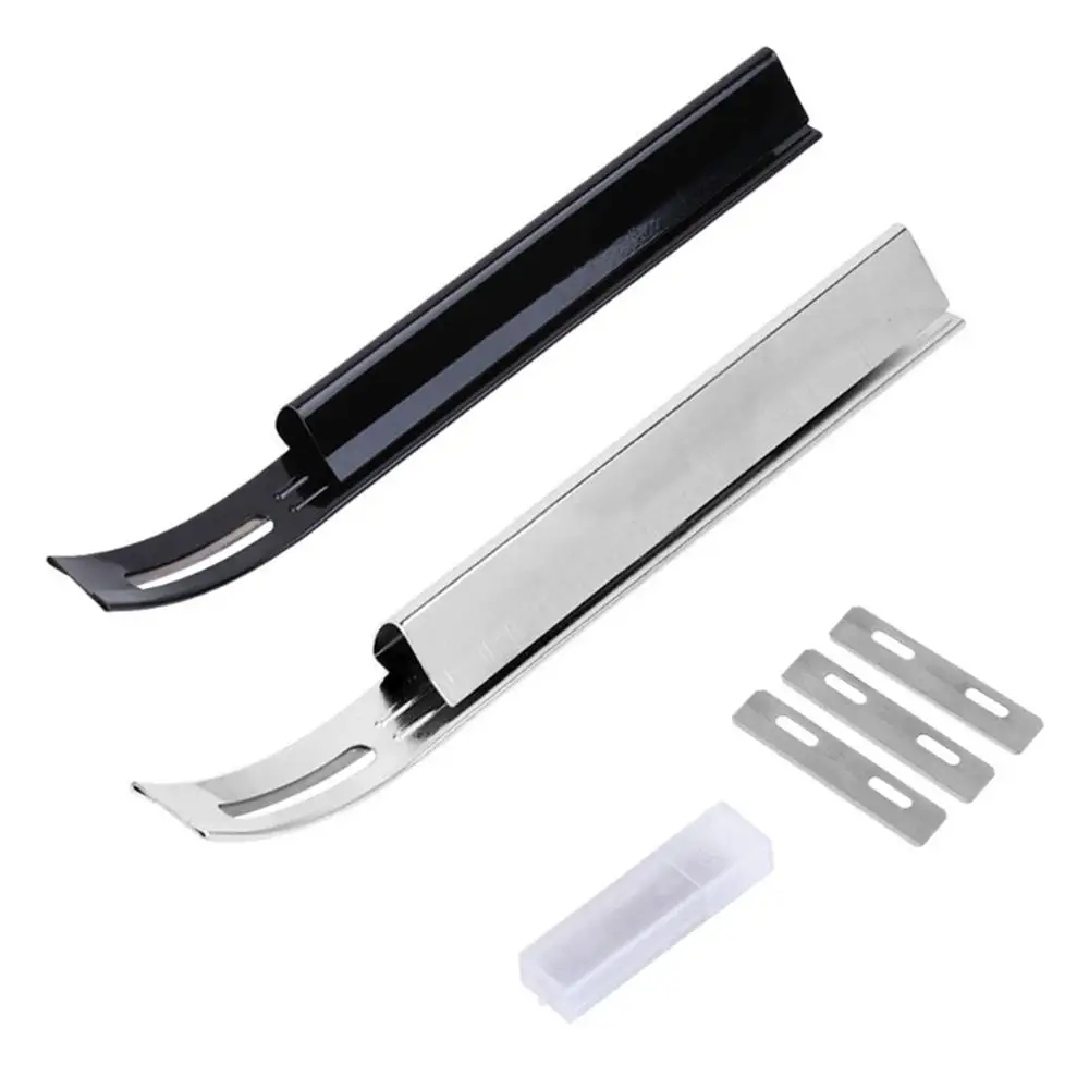 

Hand Tool Leather Craft Accessories Skiving Tool Sewing Stitching Leather Skiver Safety Beveler with 3 Replacement Blades