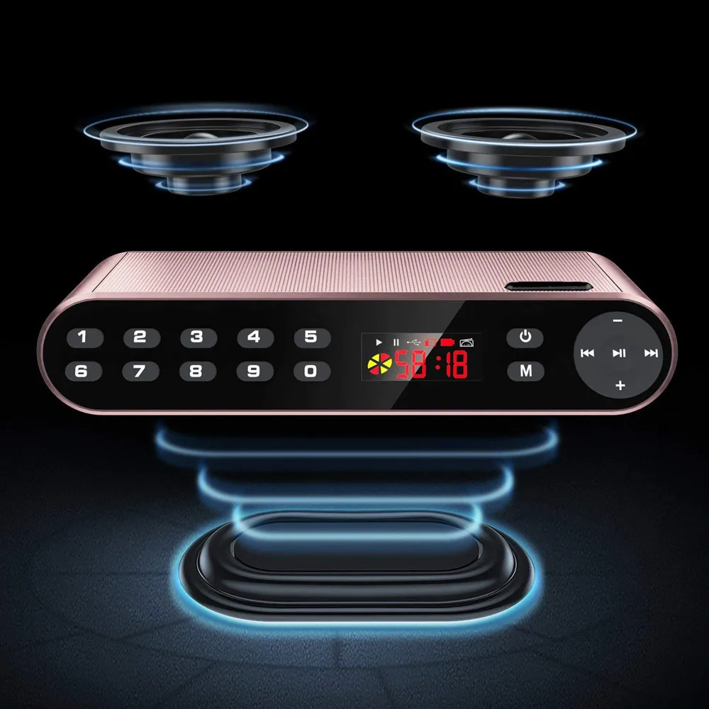 Переносная Колонка HYASIA Bluetooth Hi Fi беспроводная стереозвуковая колонка сабвуфер