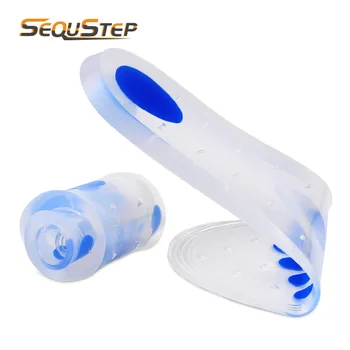

Silicone Insole Soft Comfortable Shock Absorption Sports Insole Unisex Silicone Full Pad Breathable Sports