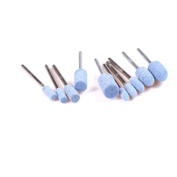 

10pc Abrasive Mounted Stone Set Rotary Multi Tool Grinding Burr Wheel 1/8 Shank Grinder Power Tools Blue