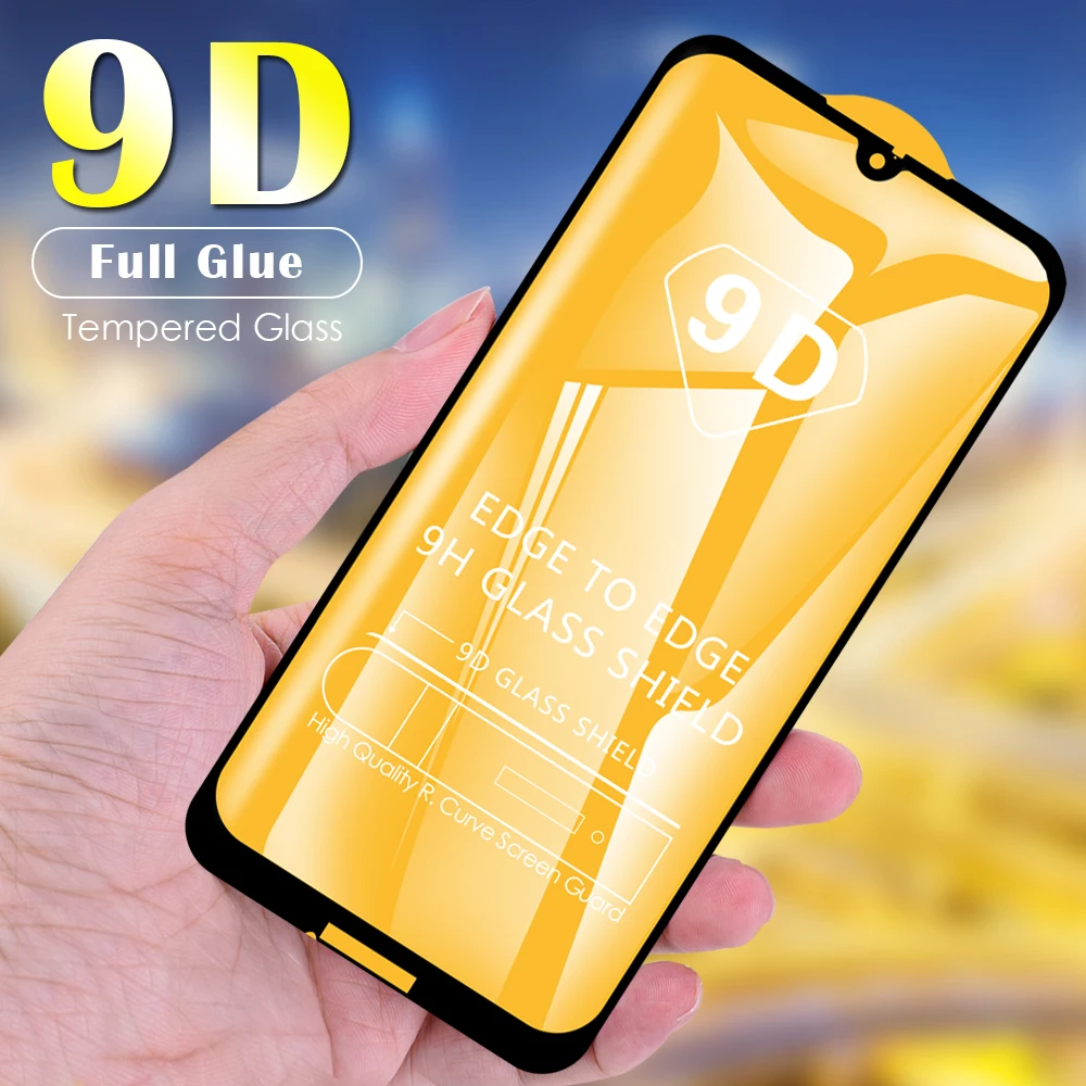 

9D Glass For Motorola Moto G7 Power G6 E5 Plus Play Tempered Glass Screen Protector Full Cover Protective Film