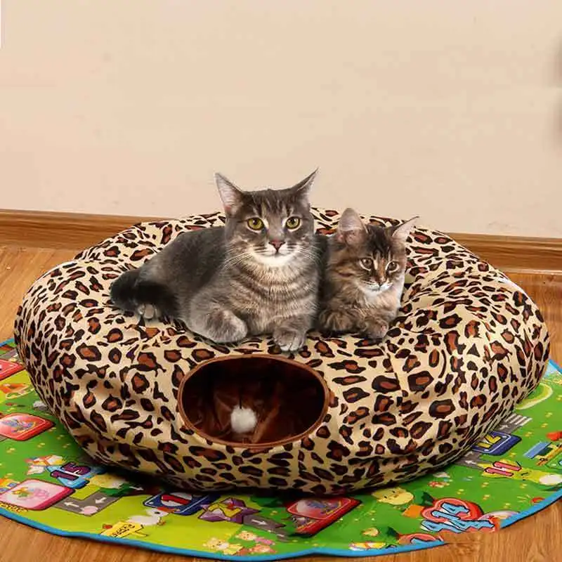Кошка кровать-тоннель для кошек игрушки Juegos Gatos кошки играть вещи складной износостойкий. Мягкая круглая кровать для котят