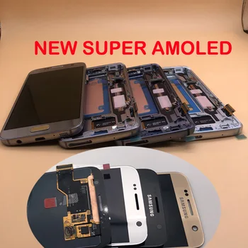 

NEW ORIGINAL LCD Display Frame for SAMSUNG Galaxy S7 G930 G930F G930A G930V Frame Digitizer Touch Screen Assembly NO Burn-Shadow
