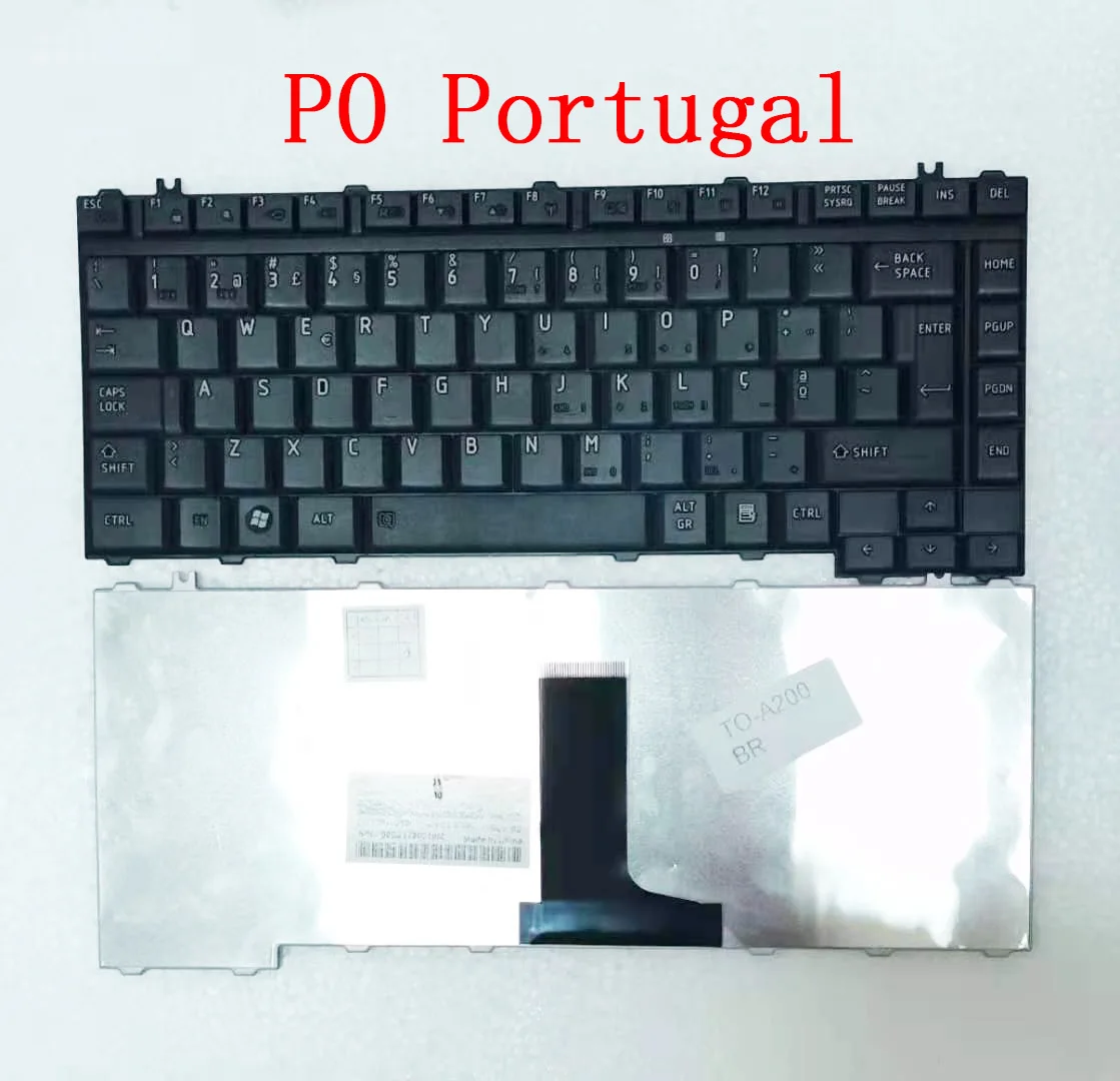 New PO Portugal Laptop Keyboard for TOSHIBA Satellite A200 M200 A300 M300 L300 L305D M205 L200 L205 Series Notebook | Компьютеры и