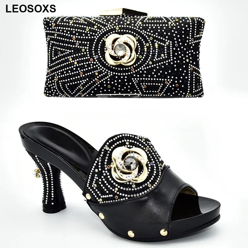 

New Arrival African Shoes and Bag Set for Party Italian Wedding Shoe and Bag Set for Party In Women Plus Size Shoes Women Heel
