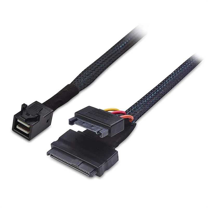 Cabo Conversor para Placa-mãe Cabo Spater Ssd Nvme Pcie 8643 para u Sff 8639 com Sata Power u2 Embutido para hd Mini Sas 12g Cabos de computador e conectores - Imagem 4