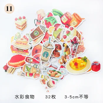 

1Pcs/Sell Watercolor Food Memo Pad Pack Posted It Kawaii Planner Scrapbooking Stickers Stationery Escolar School Supplies