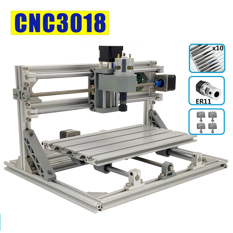 Лазерный гравер с ЧПУ CNC3018 лазерный гравировальный станок GRBL1.1 2500 МВт 5500 10 Вт