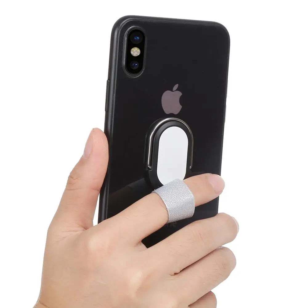 Универсальный ремешок для пальца держатель для мобильного телефона Подставка для iPad, iPhone, Galaxy, huawei, Xiaomi, LG и других смартфонов - Цвет: White