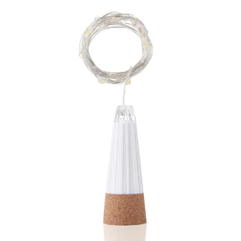 

USB Warm White/white/colorful String Lights Bar/home Decoration Rechargeable Party 15 LEDs Plastic Bottle Cork Fairy Wire 1.5m
