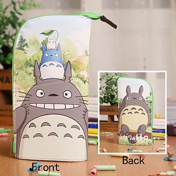 

Anime My Neighbor Totoro Waterproof PU Leather Stationery Pouch/Brush Pot/Pen Holder/Pencil Case Bag/Office School Supplies