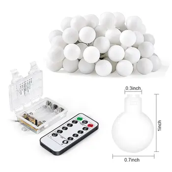 

LED Mini Ball Fairy String Lights Home Festival Wedding Christmas Decoration Star Light Battery Powered
