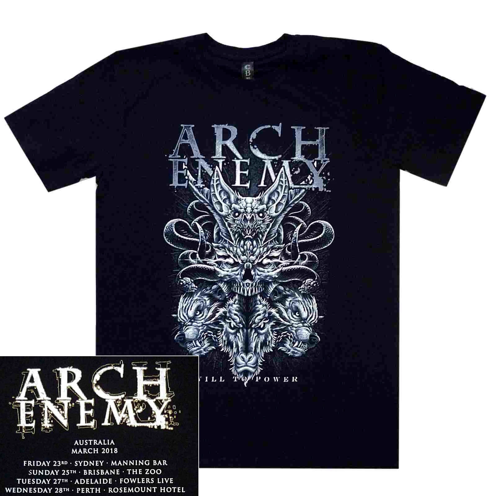 Arch Enemy/футболка с черепом и летучей мышью в австралийском стиле S-3XL футболка