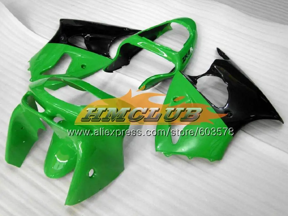 Корпус для KAWASAKI ZX-6R ZX-636 ZX600 ZX600CC 98 99 Зеленый blk 105CL. 34 600CC ZX636 ZX6R 98 99 ZX 636 ZX 6R 1998 1999 обтекатели - Цвет: No. 19